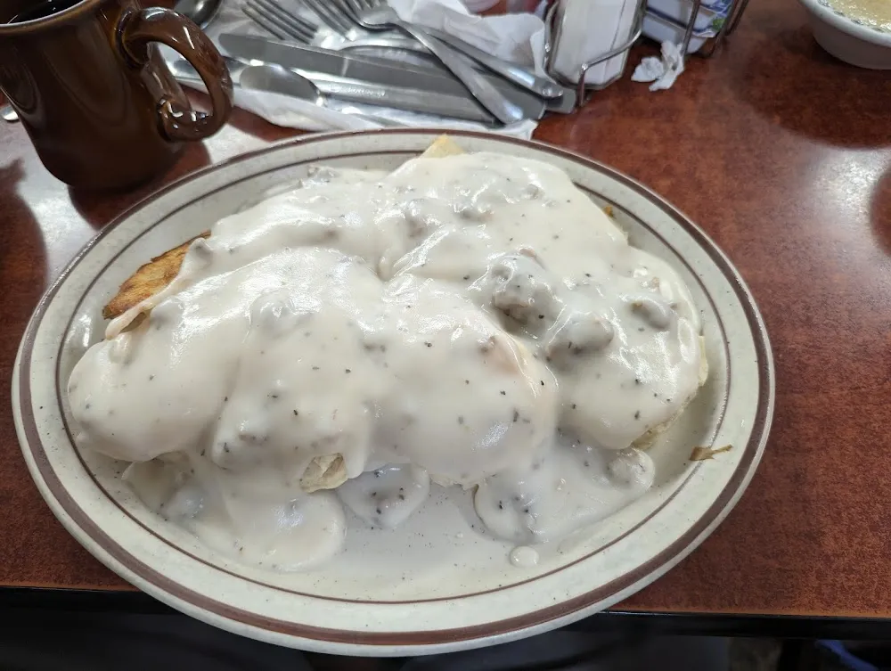 Sausage Gravy and Biscuit